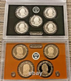 2012 S United States Mint 14-Coin 90% Silver Proof Set + Mint Proof Set COA/OGP