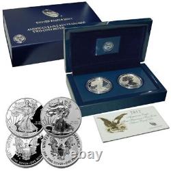 2012 Silver Eagle Reverse Proof Set? 2 Coin? San Francisco Box & Coa? Trusted