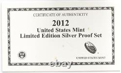 2012 US Mint Limited Edition Silver 8 Coin Proof Set in Box & COA