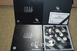 2012 US Mint Limited Edition Silver Proof Coin Set Complete with Box & COA
