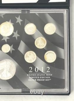 2012 US Mint Limited Edition Silver Proof Coin Set with Box & COA Free Shipping
