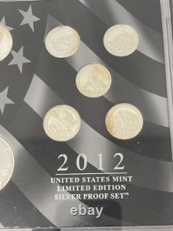 2012 US Mint Limited Edition Silver Proof Coin Set with Box & COA Free Shipping