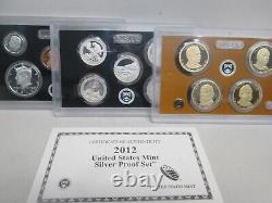 2012 US Mint SILVER Proof Set