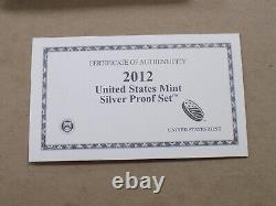 2012 US Mint Silver Proof Set