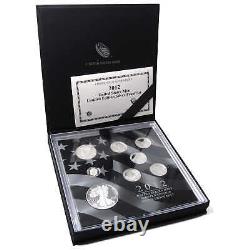 2012 U. S Mint Limited Edition Silver Proof 8 Piece Set Collectible OGP COA