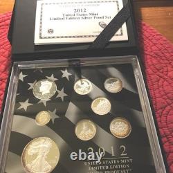 2012 U. S Mint Limited Edition Silver Proof Set OGP COA Beautiful Toning & Luster