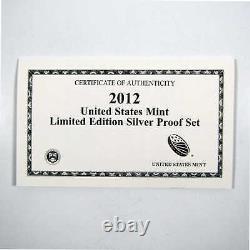 2012 U. S Mint Limited Edition Silver Proof Set OGP COA SKUCPC3749