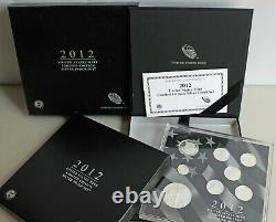 2012 United States Mint Limited Edition Silver Proof 8 Coin Set with Box + COA