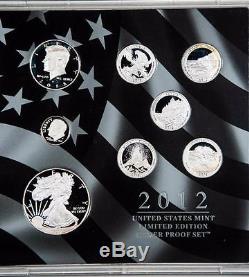 2012 United States Mint Limited Edition Silver Proof Set Item#T3590