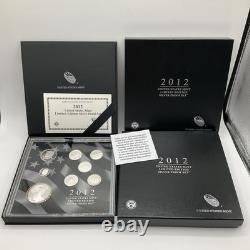 2012 United States Mint Limited Edition Silver Proof Set Original Box With COA