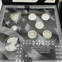 2012 United States Mint Limited Edition Silver Proof Set Original Box With COA