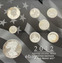 2012 United States Mint Limited Edition Silver Proof Set with OGA/COA