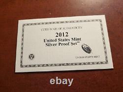 2012 United States Mint Silver Proof Set INV12 u50rm