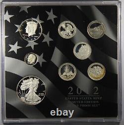 2012 United States U. S. Mint Limited Edition Silver Proof 8 Coin Set COA Toning