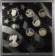 2012 United States U. S. Mint Limited Edition Silver Proof 8 Coin Set Coa Toning