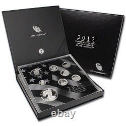 2012 Us Mint Limited Edition Silver Proof Set? 8 Coin? Box & Coa Sae? Trusted