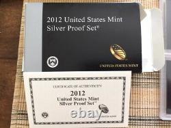 2012 Us Mint Silver Proof Set