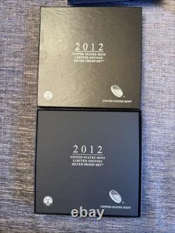 2012 W Proof Silver Eagle Limited Edition Proof Set In Ogp