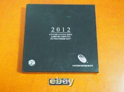 2012 W Proof Silver Eagle Limited Edition Proof Set In Ogp