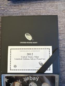 2012 W Proof Silver Eagle Limited Edition Proof Set In Ogp
