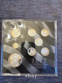 2012 W Proof Silver Eagle Limited Edition Proof Set In Ogp