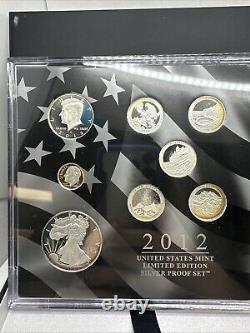 2012 W Proof Silver Eagle Limited Edition Proof Set In Ogp Sr5-3