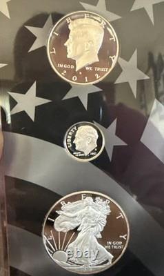 2012 W US Mint Limited Edition Silver Proof Set With OGP & COA (Some toning)