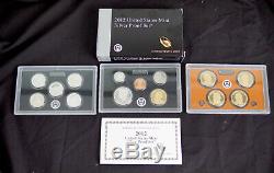 2012-s 14 Piece Silver Proof Set Complete