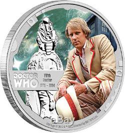 2013/15 50th Anniversary Doctor Who 1/2 oz Silver Proof 12-coin set NZ Mint