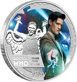 2013/15 50th Anniversary Doctor Who 1/2 oz Silver Proof 12-coin set NZ Mint