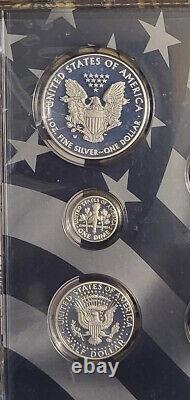 2013 Limited Edition Silver Proof Set in OGP withCOA, 7 Coin Set with Silver Eagle