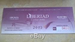 2013 Mexico Libertad Set of 3 Proof Silver with Box & Coa