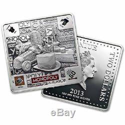 2013 Niue $2 Monopoly 1oz 2 Silver Proof Set