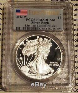 2013 Proof US Mint Limited Edition Silver Proof Set PCGS PF70+68 DCAM FS 8-Coins