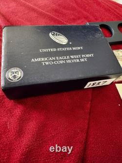 2013 RP70 EU70 AmericanEagle West Point Two Coin Set Us Mint OGP COA