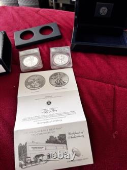 2013 RP70 EU70 AmericanEagle West Point Two Coin Set Us Mint OGP COA