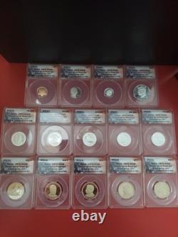 2013-S ANACS-PR70DCAM 14 Coin Silver Proof Set First Strike Certified #139