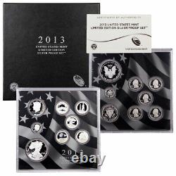 2013 S United States Mint Limited Edition Silver Proof Set OGP SKU33459