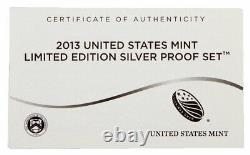 2013 S United States Mint Limited Edition Silver Proof Set OGP SKU33459