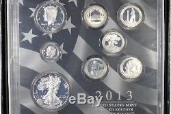 2013 S, W U. S. Mint 90% Silver Limited Edition Proof Set Original Mint Packaging