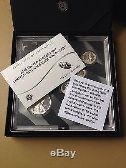 2013 US Mint Limited Edition 8 Coin Silver Proof Set 50,000 SOLD OUT
