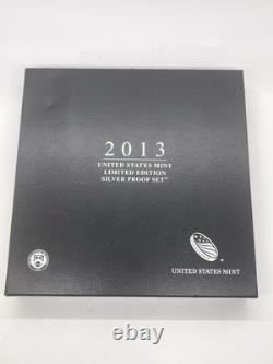 2013 US Mint Limited Edition Silver Proof Set OGP & COA Coins Have Toning