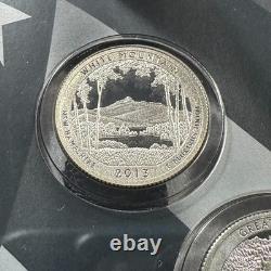 2013 US Mint Ltd Edition Silver Proof Set Silver Coins x8 OGP & COA (90593)