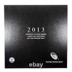 2013 U. S Mint Limited Edition Silver Proof Set OGP COA SKUCPC4589