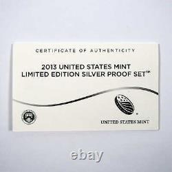 2013 U. S Mint Limited Edition Silver Proof Set OGP COA SKUCPC4589