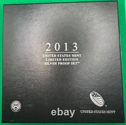 2013 United States Limited Edition Silver Proof Set With Box And Coa