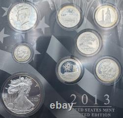 2013 United States Limited Edition Silver Proof Set With Box And Coa