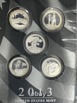 2013 United States Mint Limited Edition Silver Proof Set With Cool Toning