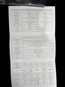 2013 United States Mint Limited Edition Silver Proof Set With Cool Toning