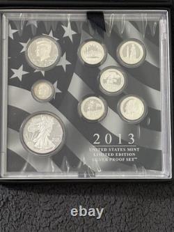 2013 United States Mint Limited Edition Silver Proof Set with OGP And COA